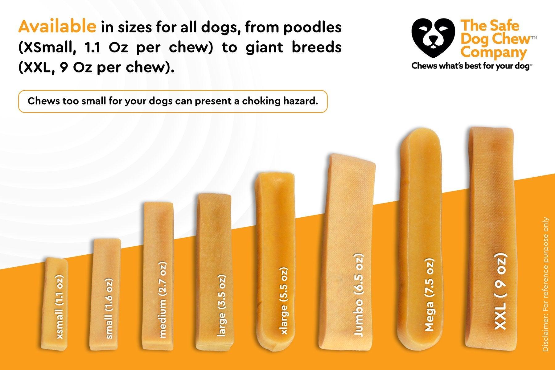 LARGE Yak Sticks (Pack of 4) The Safe Dog Chew Company